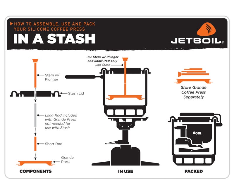Jetboil Silicone French Press Coffee Maker Camping and Backpacking Stoves,1000 milliliters Grande - Image 5